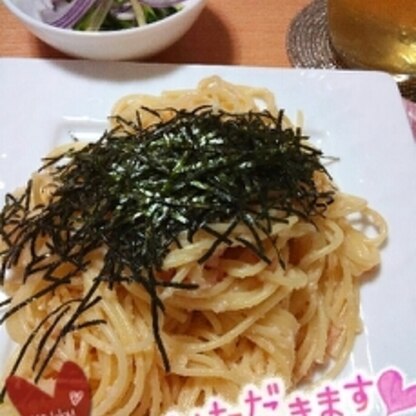 勢いよく海苔をかけすぎてしまいました(^_^;)…が、美味しくいただきました。ごちそうさまでした＊